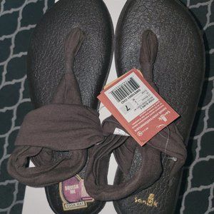 Sanuk Yoga Sling Sandals Sz 7 Brown NWT